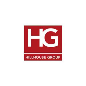 Logo of Hillhouse Group featuring bold white letters "HG" on a red square background, with "HILLHOUSE GROUP" in white below.